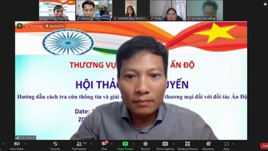 Webinar assists Vietnamese companies in partnerships with Indian firms